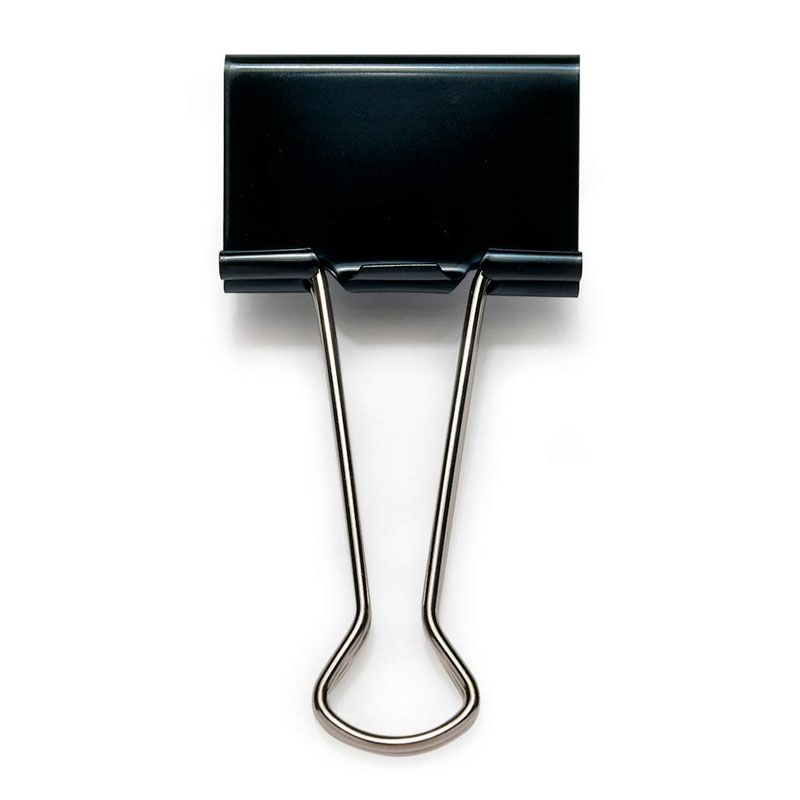 Rapesco 50mm Foldback Clips - Black (Pack 10) - FBC500B1