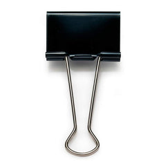 Rapesco 50mm Foldback Clips - Black (Pack 10) - FBC500B1