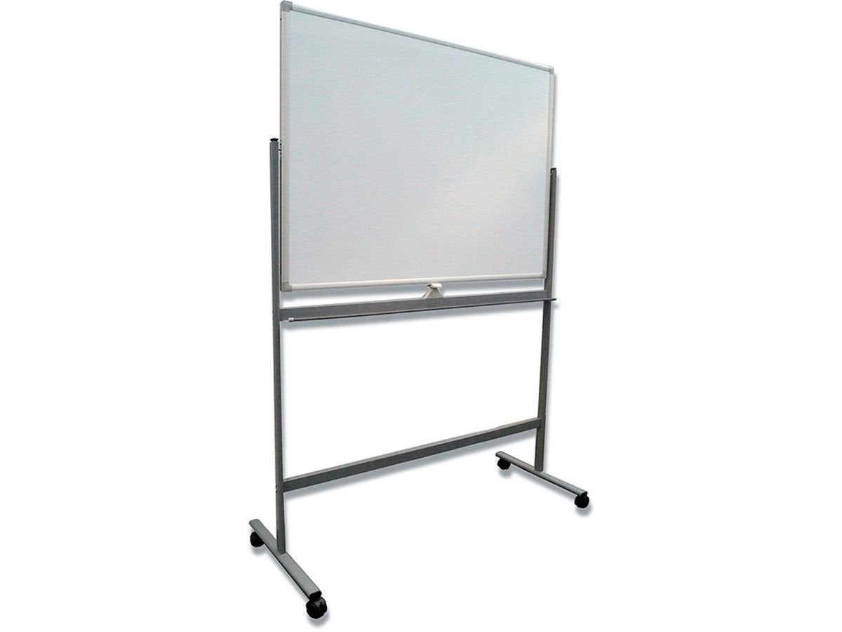 Twinco Mobile Double Sided Magnetic Floor Standing Whiteboard 150x120cm White - TW5467 DD