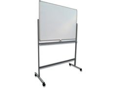 Twinco Mobile Double Sided Magnetic Floor Standing Whiteboard 150x120cm White - TW5467 DD