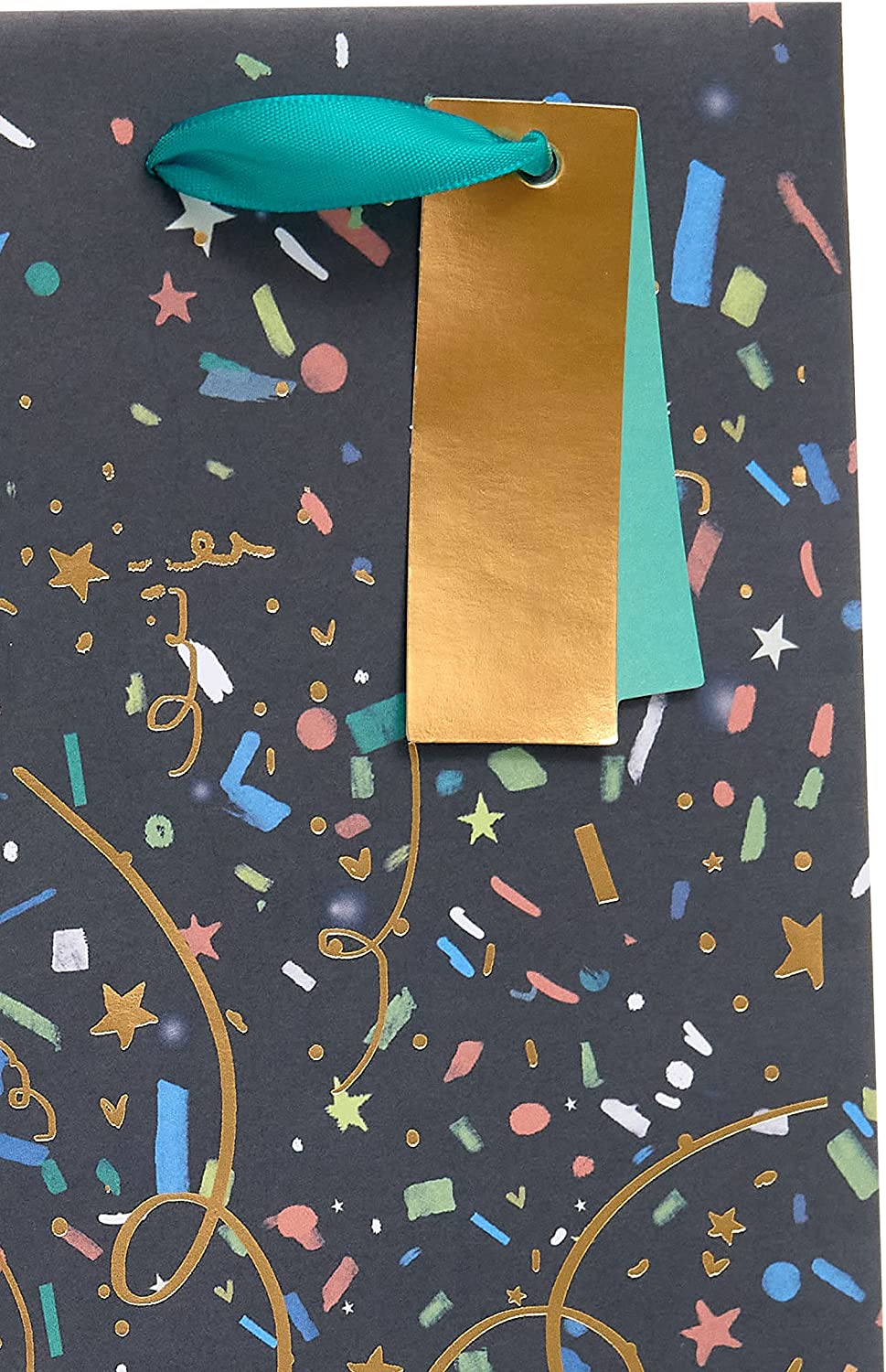 Party Popper Design Bottle Gift Bag