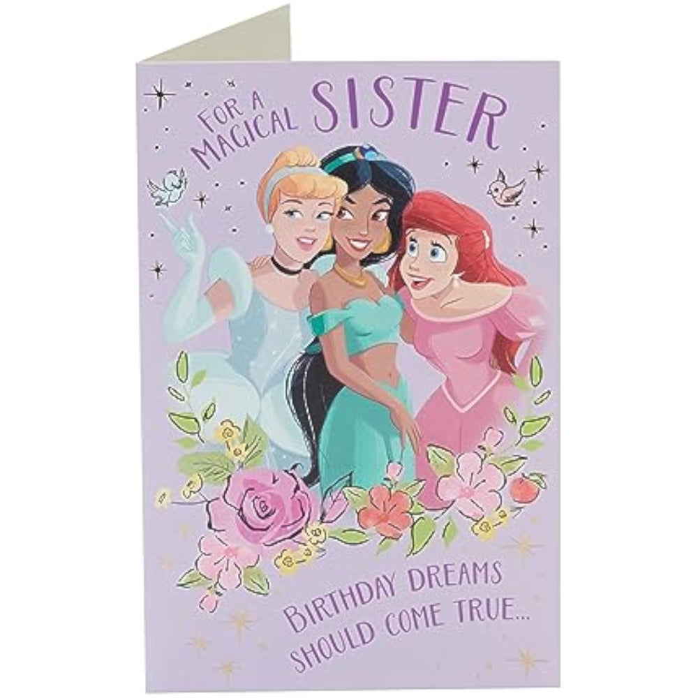 Disney Magical Princess Sister Birthday Card
