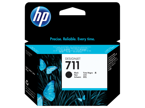 HP 711 Black Standard Capacity Ink Cartridge 80ml - CZ133A