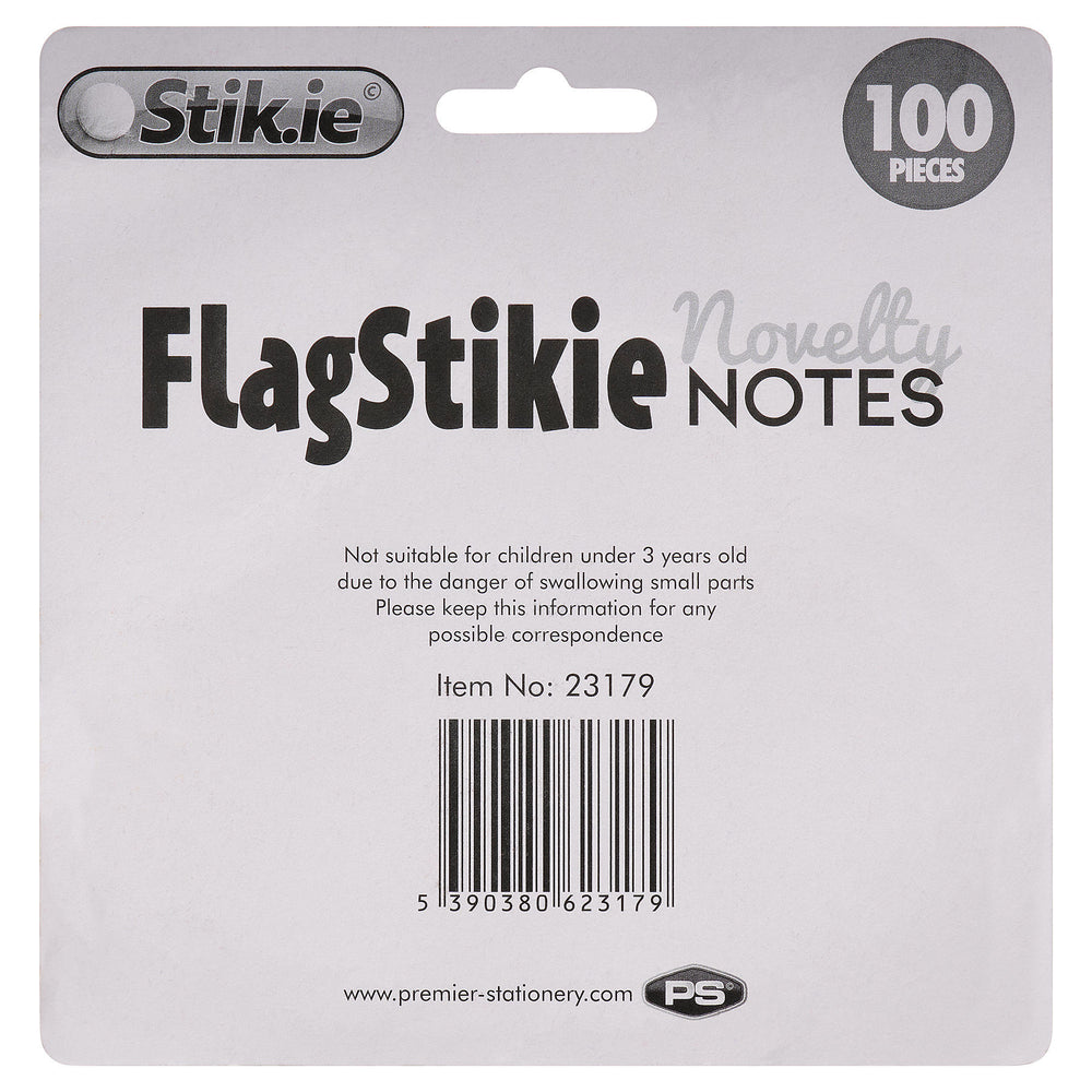Stik-Ie Card 100 Novelty Flag Stikie Notes - Thumbs Up