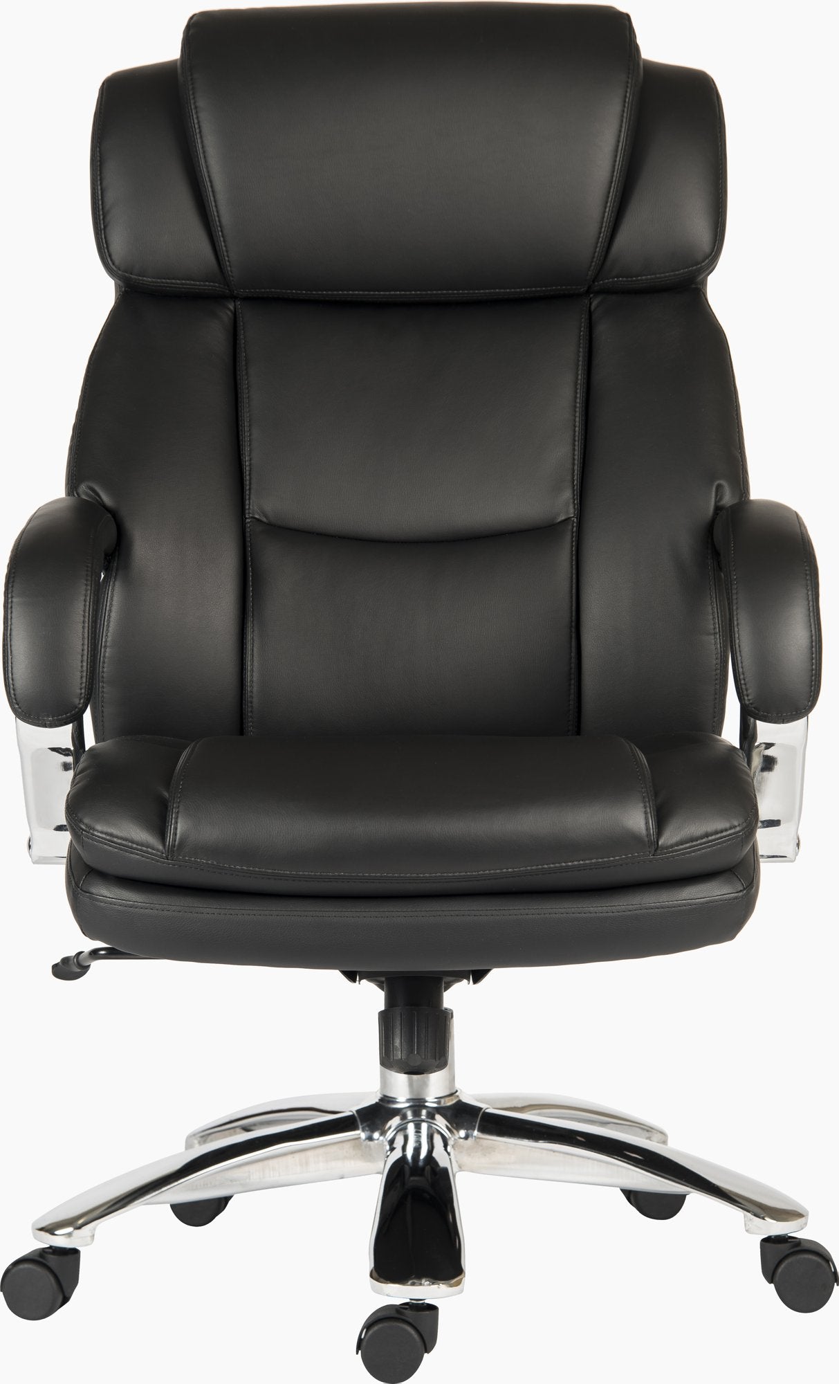 Teknik Colossus Extreme Heavy Duty 24 Hour Executive Bonded Leather Faced Office Chair With Fixed Arms Black - 7200 DD
