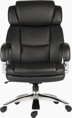 Teknik Colossus Extreme Heavy Duty 24 Hour Executive Bonded Leather Faced Office Chair With Fixed Arms Black - 7200 DD