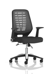 Relay Chair Airmesh Seat Silver Back With Arms OP000116 DD