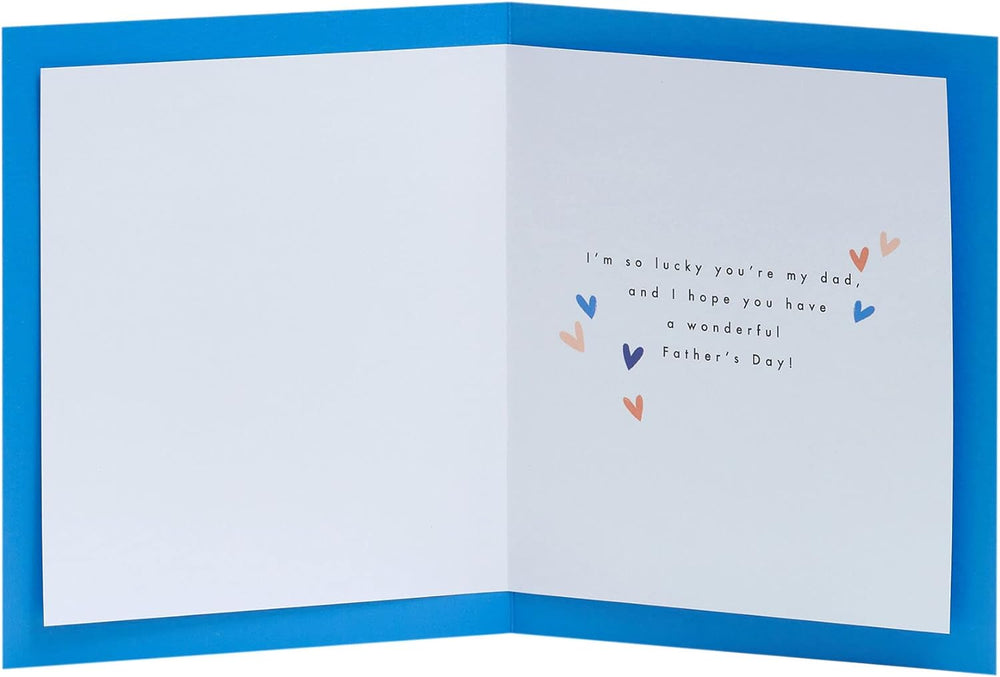 Father's Day Card For Dad From Daughter With Envelope - Lovely Design
