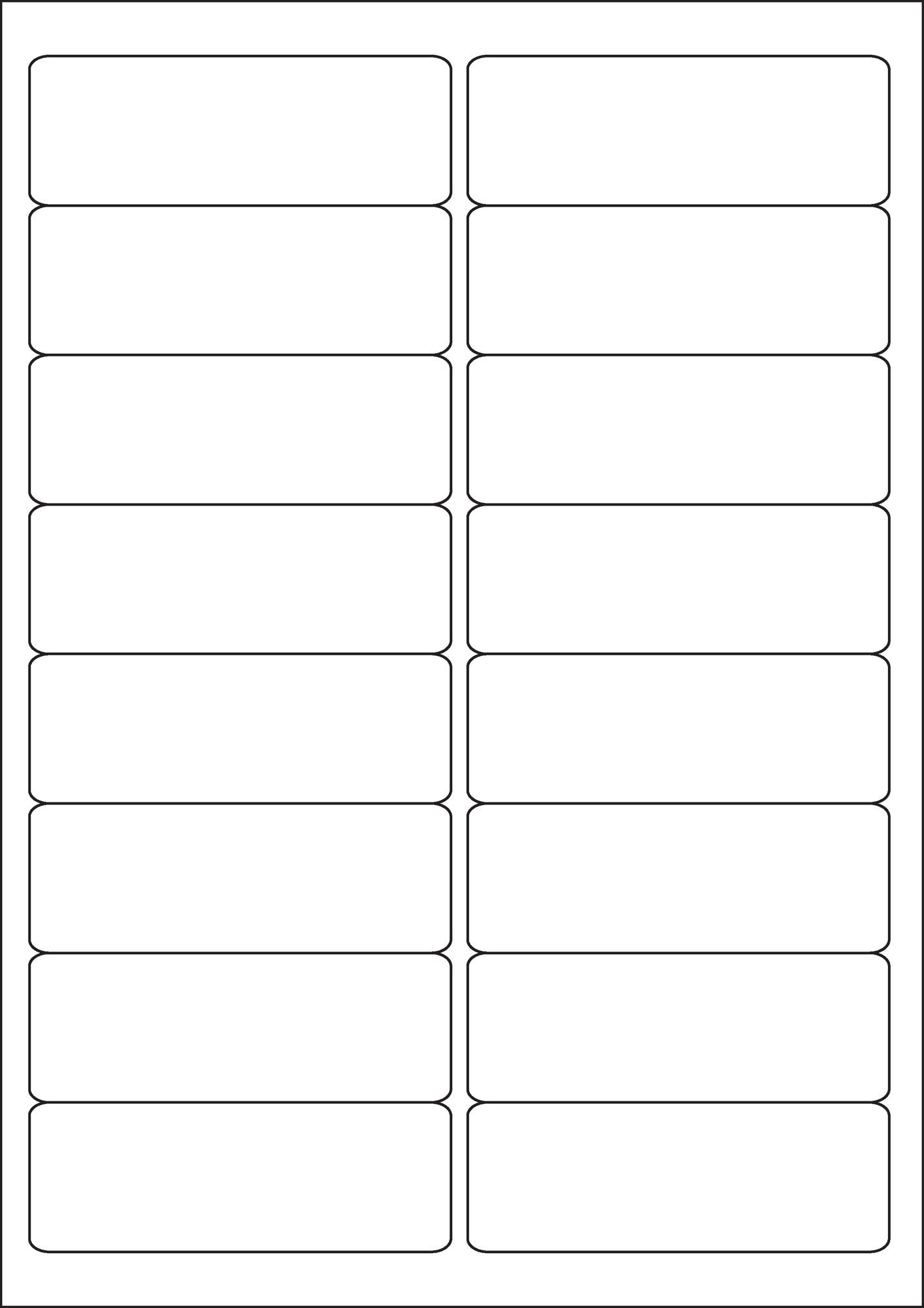 ValueX Multipurpose Label 99.1x34mm 16 Per A4 Sheet White (Pack 1600 Labels) - 15173SM