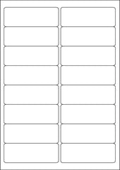 ValueX Multipurpose Label 99.1x34mm 16 Per A4 Sheet White (Pack 1600 Labels) - 15173SM