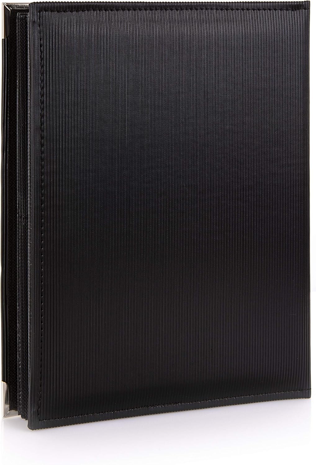 Kenro black slip-in photo album with smooth cover and pages designed for easy photo insertion.