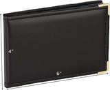 Kenro Carlton Series mini photo album with black cover and 24 pages, ideal for storing and displaying small photographs.