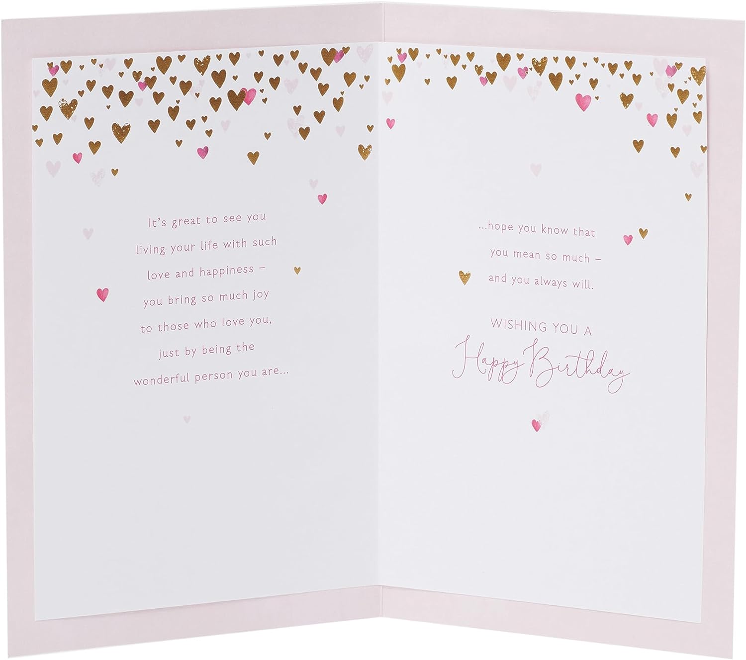 Mini Hearts Design Daughter Birthday Card
