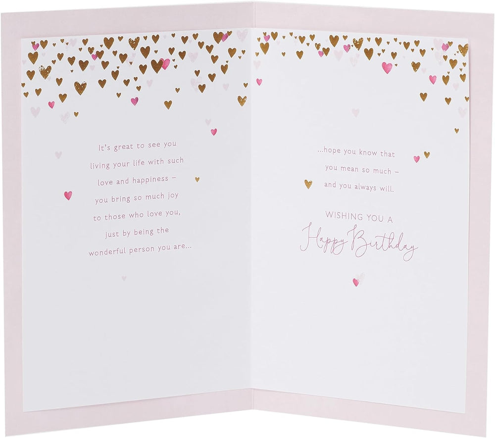 Mini Hearts Design Daughter Birthday Card