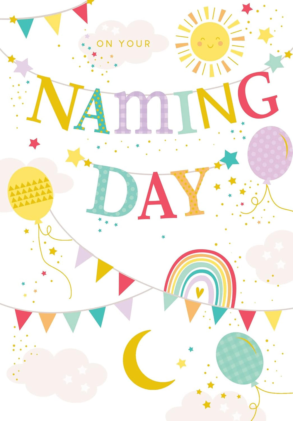 Kingfisher Greeting Card for Naming Day, featuring colorful illustrations and elegant design, perfect for celebrating special occasions.