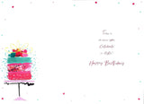 Kingfisher Niece 18 greeting card with colorful floral design, perfect for celebrating an 18th birthday.