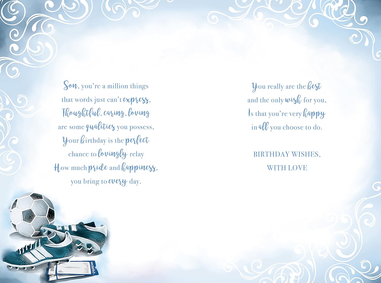 Kingfisher Son 16 greeting card featuring a colorful design, perfect for birthdays or special occasions.