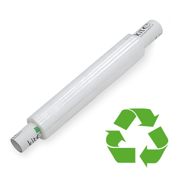 Kite 23mu white cast heavy-duty packaging film, 500mm x 240m, durable plastic wrap for shipping and packaging needs
