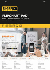 Bi-Office Flipchart Pad Plain A1 40 Sheets (Pack 5) - FL0125101 DD