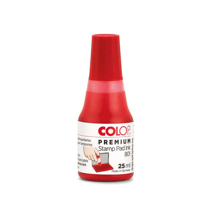 Colop 801 Stamp Pad Ink 25Ml Red