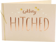 Getting Hitched Wedding Congratulations Card
