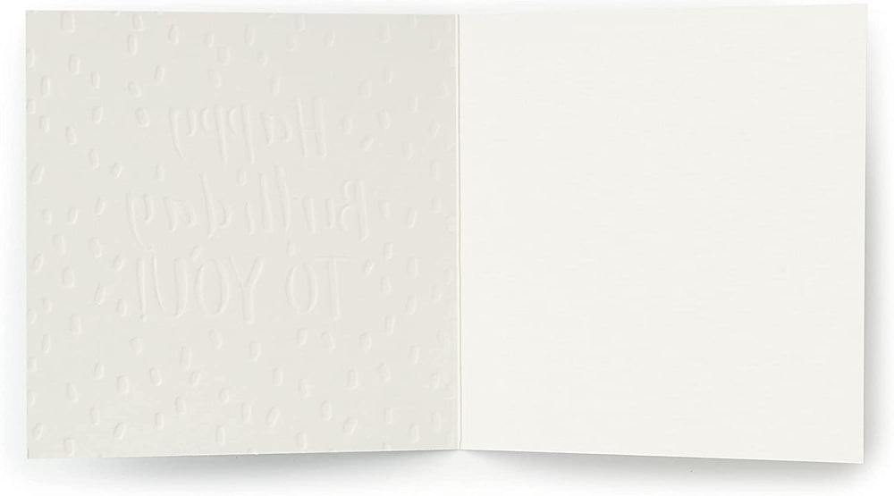 Metallic Foil Dots Design Male Birthday Celebration Card