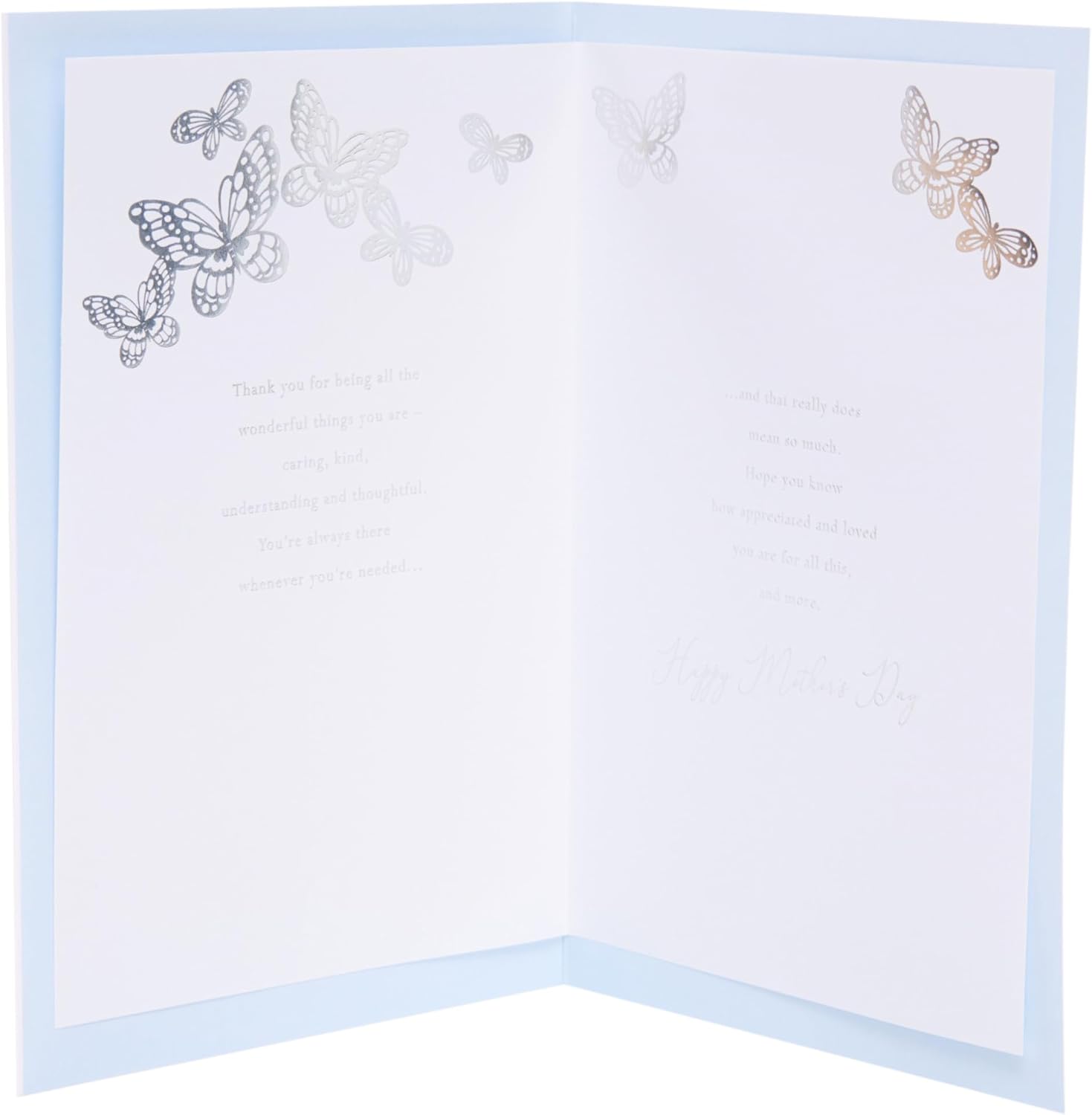 UK Greetings Mother's Day Card for Her - Light Blue Design