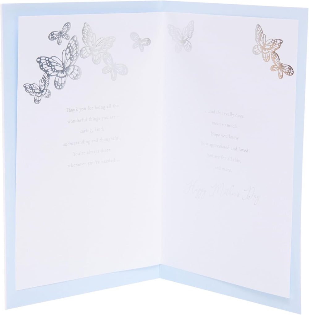 UK Greetings Mother's Day Card for Her - Light Blue Design