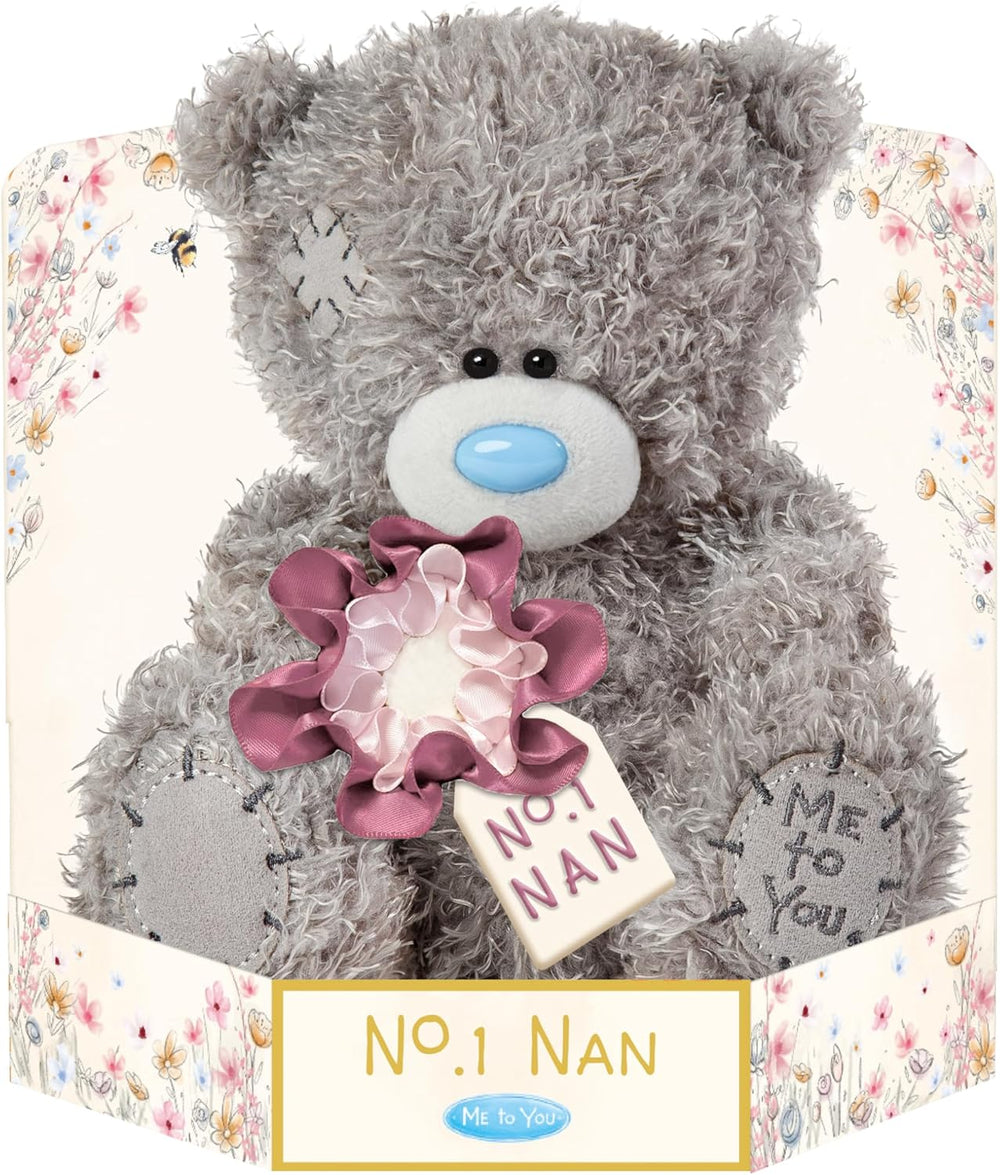 Me to You Tatty Teddy 'Wonderful Nan' 15cm Plush Bear On Gift Plinth - Official Mother's Day Collection