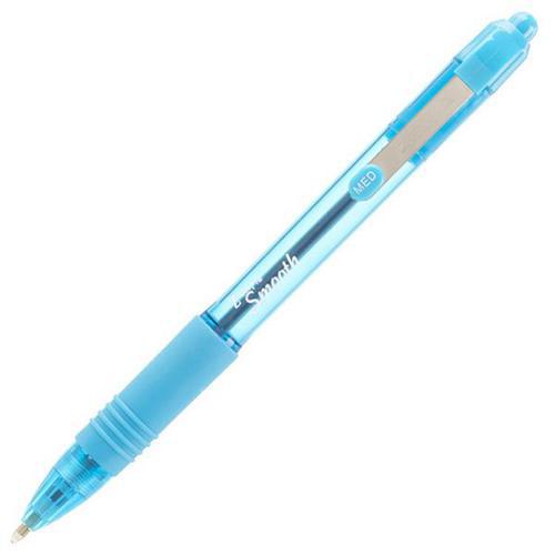 Zebra Z-Grip Smooth Retractable Ballpoint Pens – Blue Ink, 1.0mm Tip, Pack of 12