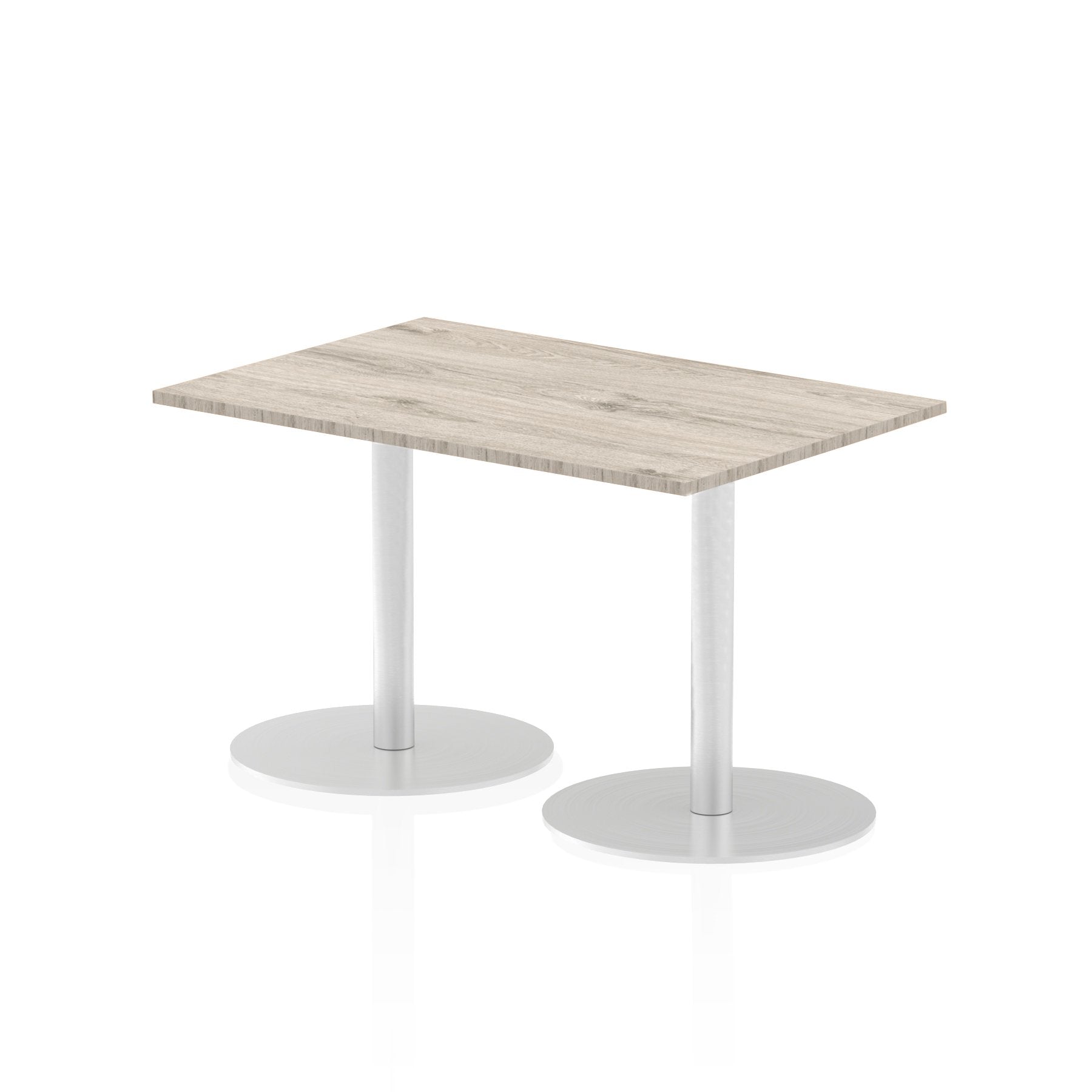 Dynamic Italia 1200 x 800mm Poseur Rectangular Table Grey Oak Top 725mm High Leg ITL0255 DD