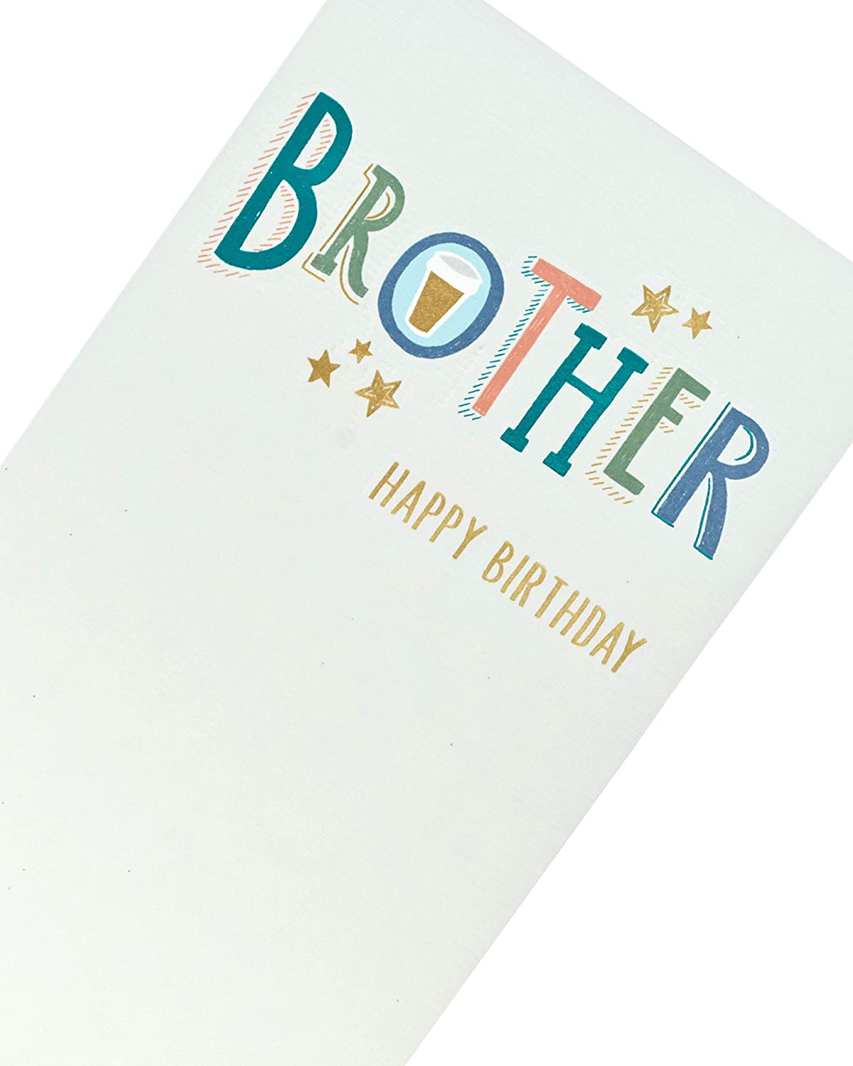 Brother Foil Finished Classic Birthday Card