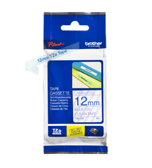 Brother Blue On Clear PTouch Ribbon 12mm x 8m - TZE133