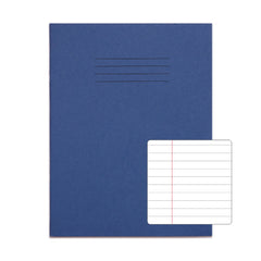 Rhino 9 x 7 A5+ Exercise Book 96 Page Feint Ruled 8mm With Margin Dark Blue (Pack 100) - VAA037-0 DD