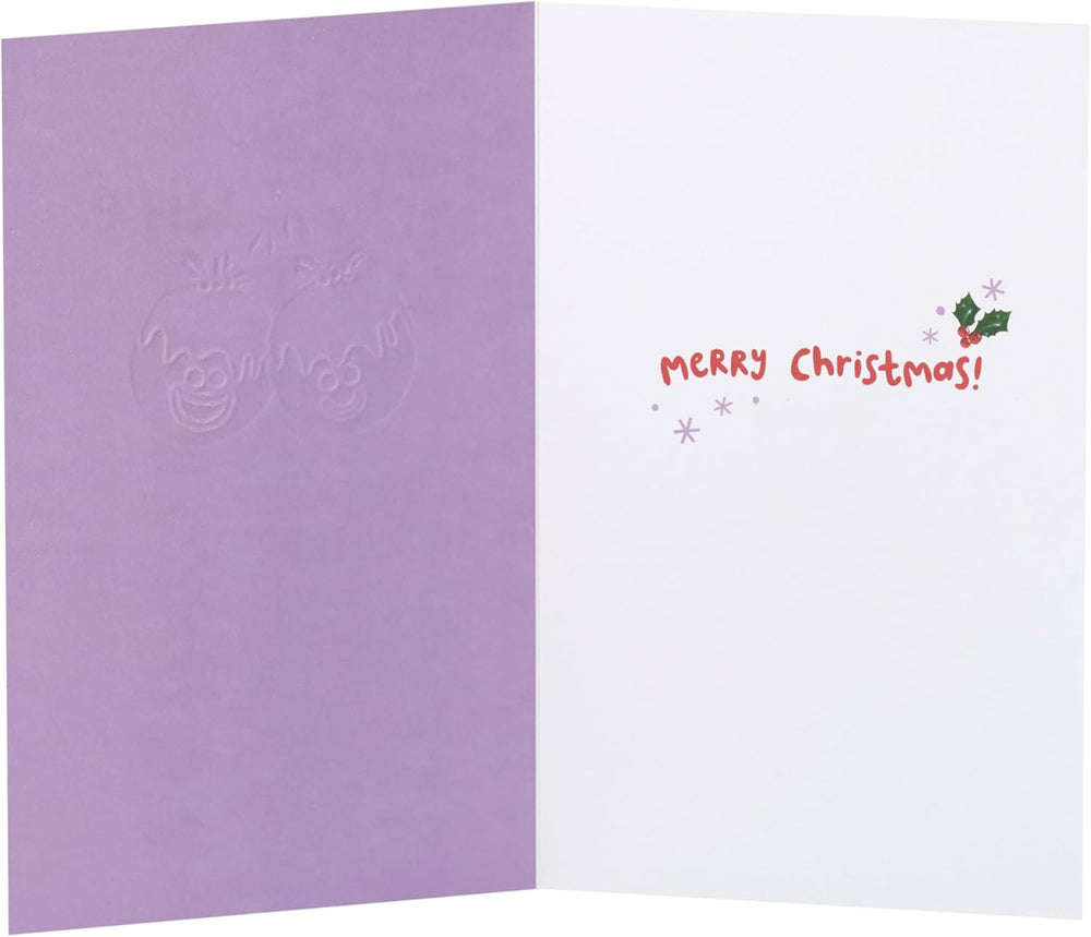 UK Greetings Christmas Card for Wife – Fun Puddings Festive Design
