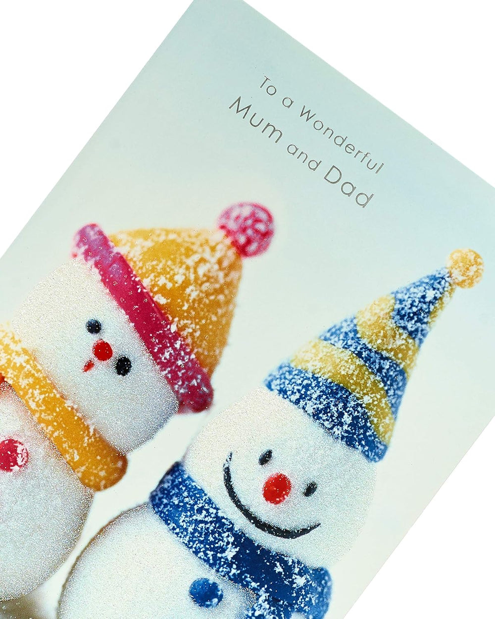 Cute Snowman To Mum and Dad Christmas Card