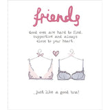 Friends are Just Like A Good Bra! Blank Greeting Card Suit Any Occasion 347955