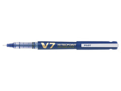 Pilot Begreen V7 Hi-Tecpoint Cartridge System Liquid Ink Rollerball Pen Recycled 0.7mm Tip 0.5mm Line Blue (Pack 10) - 4902505442889
