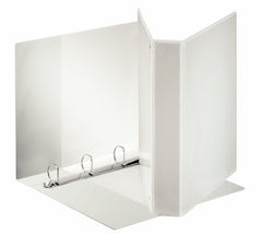 Esselte Standard Presentation Ring Binder Polypropylene 4 D-Ring A4 40mm Rings White (Pack 10) 55295 DD