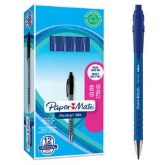 Paper Mate Flexgrip Gel Rollerball Pen 0.7mm Line Blue (Pack 12) - 2108213