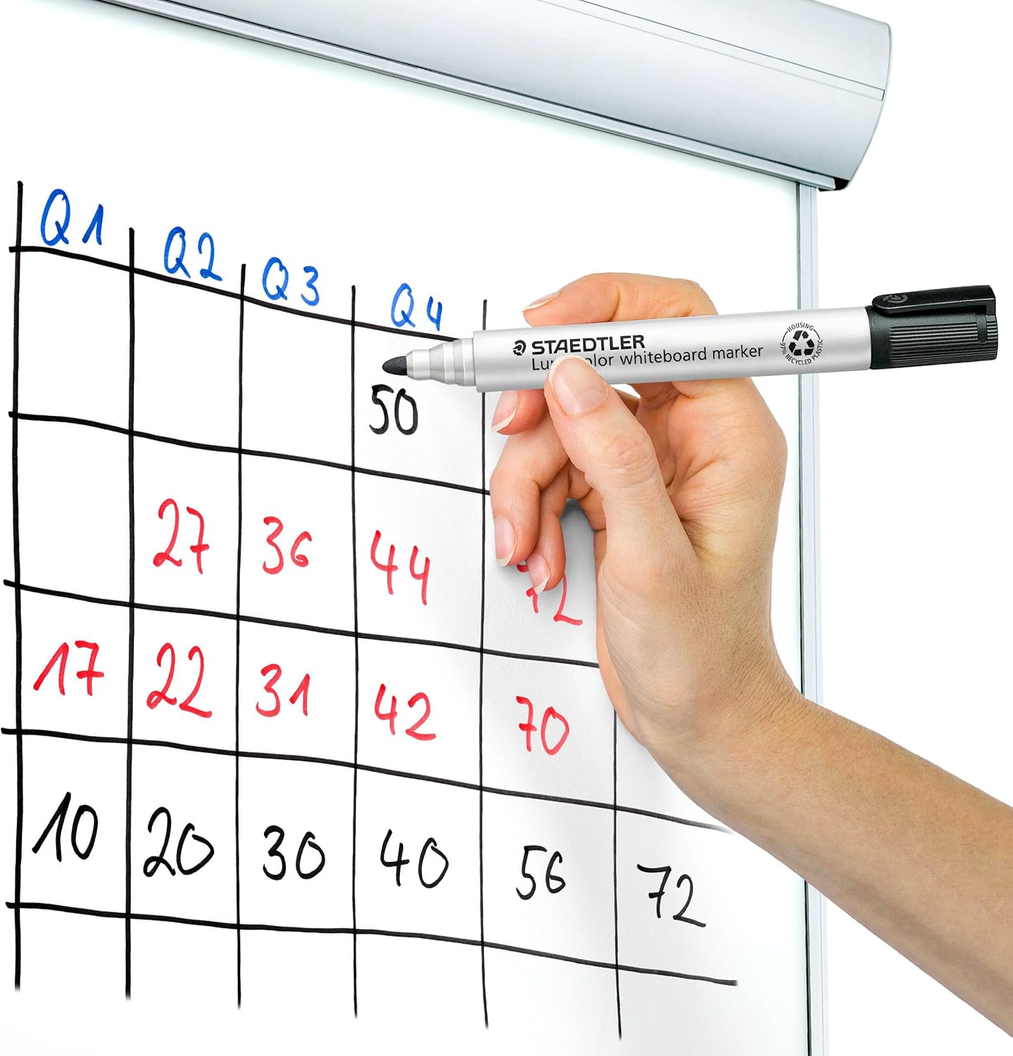 Lumocolor Whiteboard Marker Bullet 351 - Single - Black