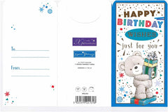 Teddy Design Open Birthday Luxury Gift Money Wallet Card