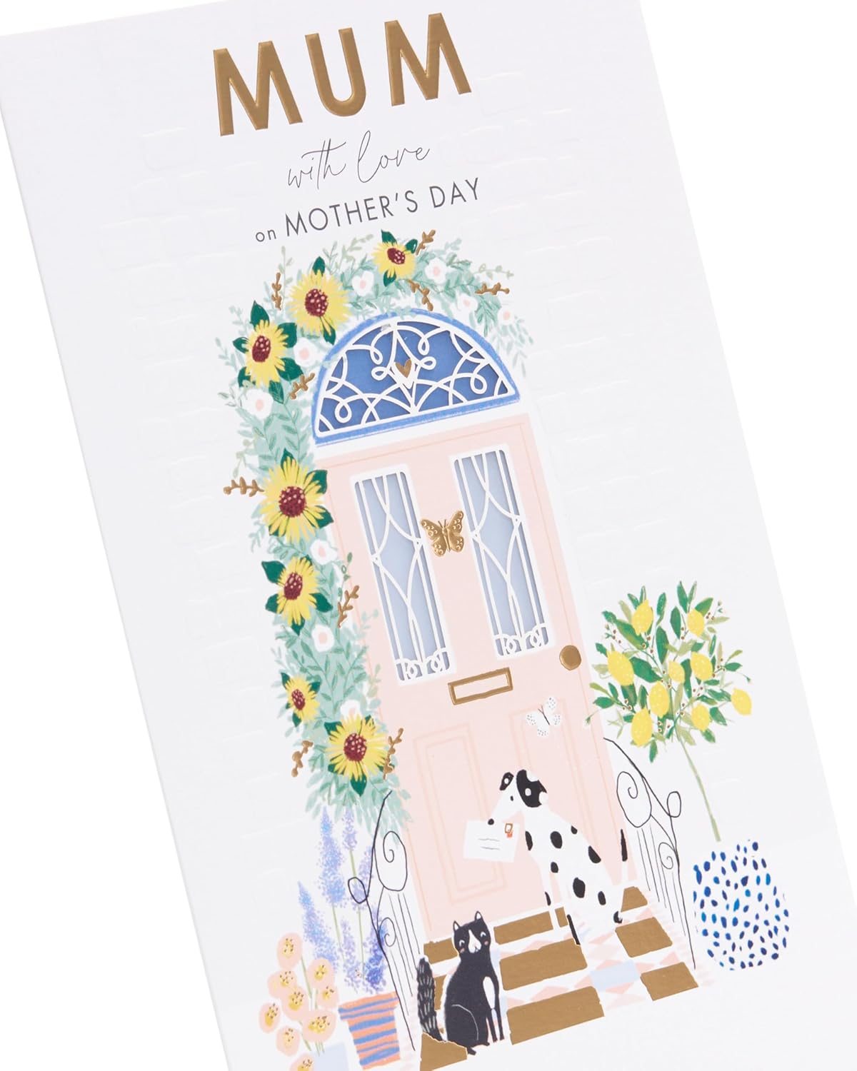 UK Greetings Mother's Day Card for Mum - Cute Doorstep Design