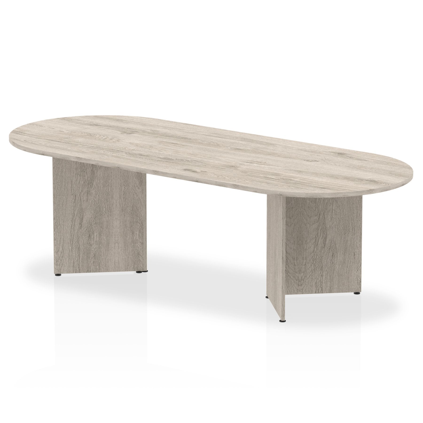 Dynamic Impulse W2400 x D1000 x H730mm Boardroom Table Panel Arrowhead Leg Grey Oak Finish - I003278 DD