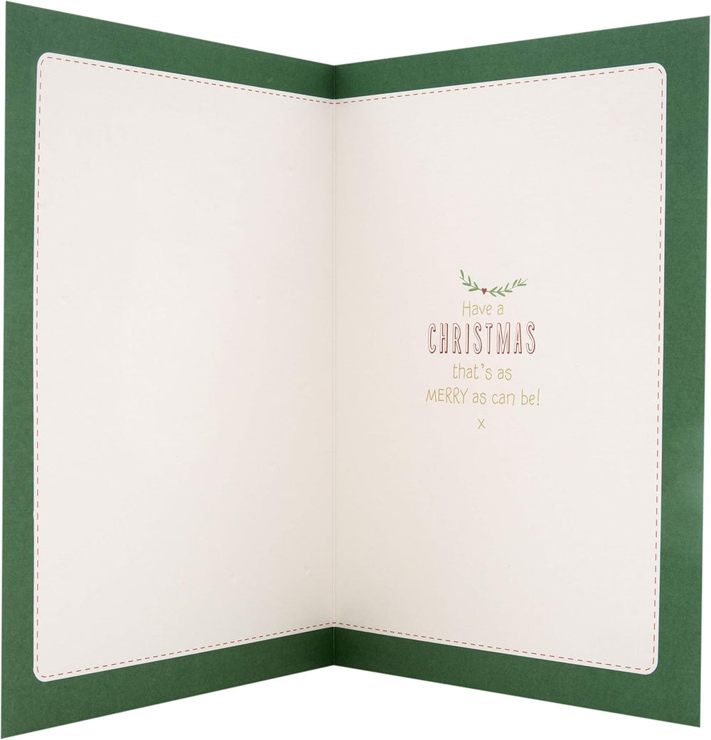 Christmas Greeting Card for Great Granddaughter with Festive Seasonal Design and Loving Wishes