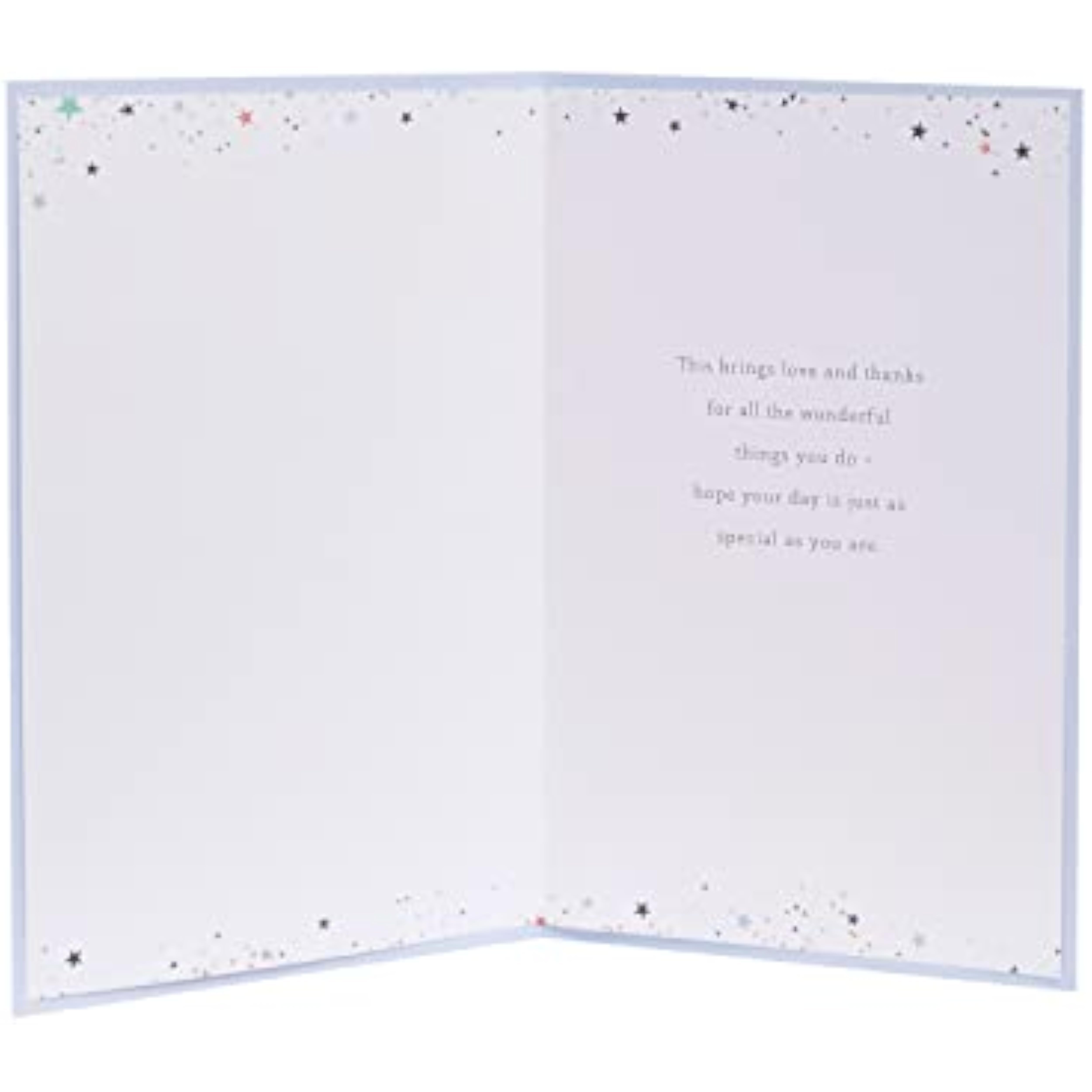 Birthday Card For Fiance Cute Design With Heart and Stars