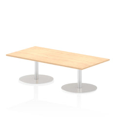 Dynamic Italia 1600 x 800mm Poseur Rectangular Table Maple Top 475mm High Leg ITL0283 DD