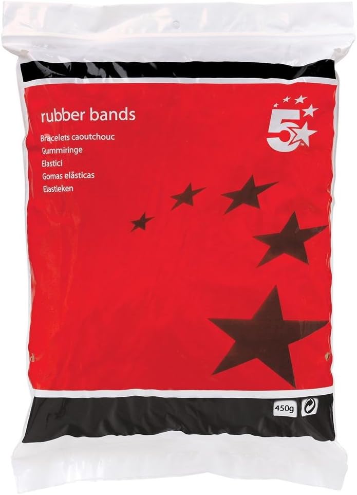 5 Star Office Rubber Bands No. 38 152x3mm – Bulk Wholesale UK
