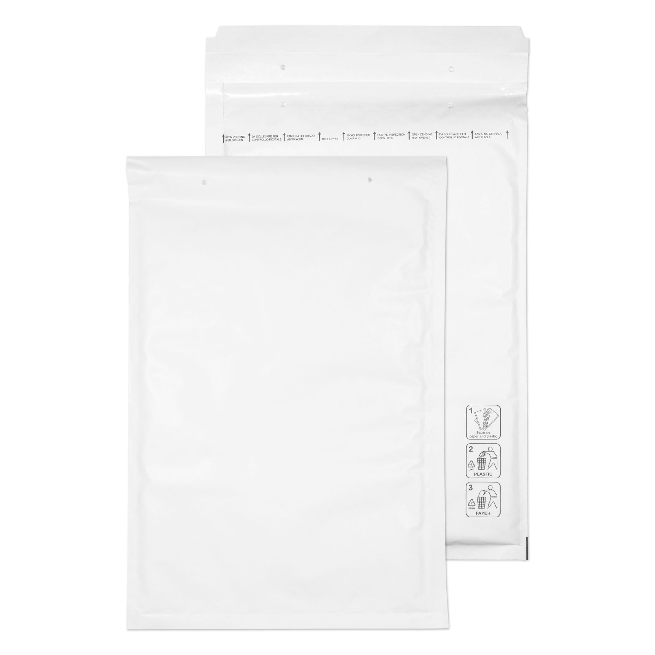 Blake Packaging Envelopes White Pocket Peel and Seal Bubble Padded 90gsm 340x220mm (Pack 100) - F/3