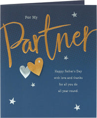 3D Effect Father's Day Card For Partner